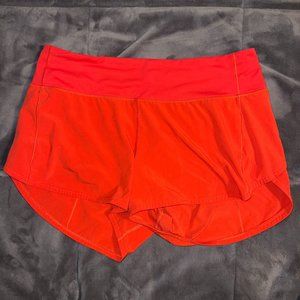 Lululemon size 10 4" speed up shorts